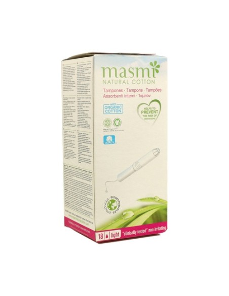Tampones Light 18 unidades Masmi Natural Cotton