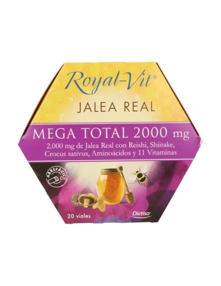 Royal Vit Mega Total Jalea Real 20 ampollas de 2000mg Dietisa