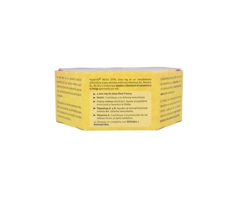 Royal Vit Mega Total Jalea Real 20 ampollas de 2000mg Dietisa