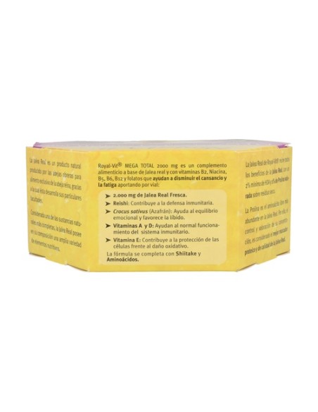 Royal Vit Mega Total Jalea Real 20 ampollas de 2000mg Dietisa