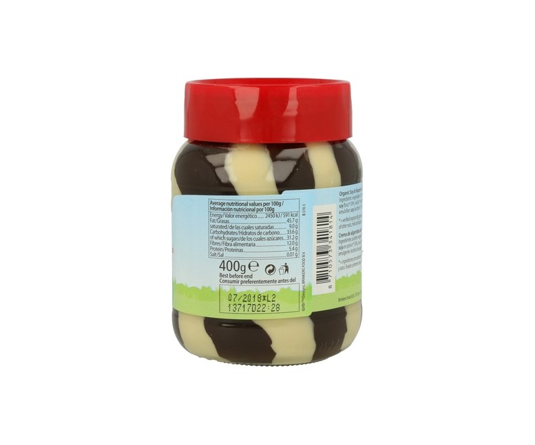 Crema de Algarroba Duo Bio 400 g Nuscarobe