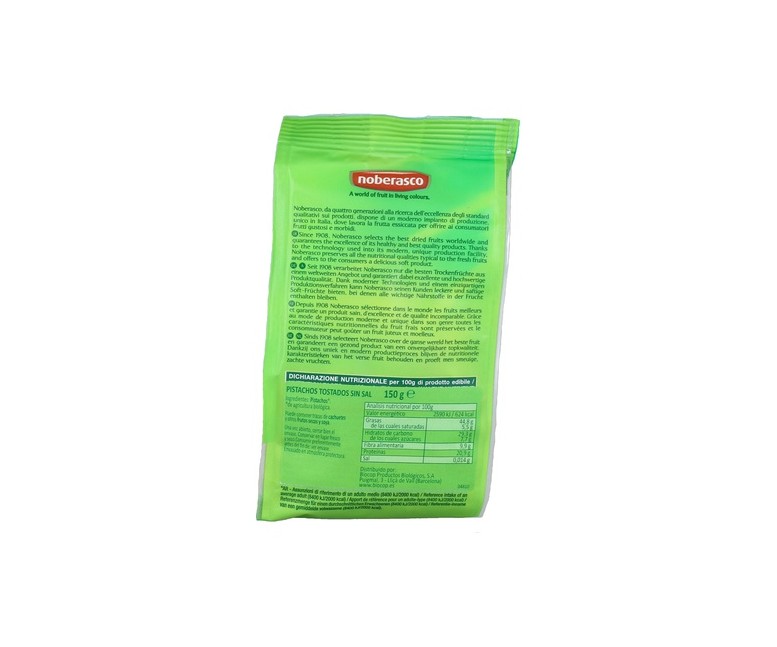 Pistachos Tostados Sin Sal 150 g (Pistacho) Noberasco