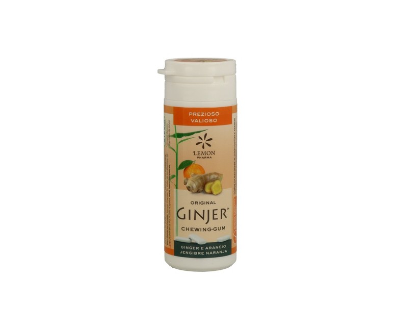 Chicle Jengibre y Naranja 30 g Lemon Pharma