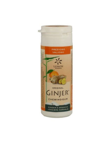 Chicle Jengibre y Naranja 30 g Lemon Pharma