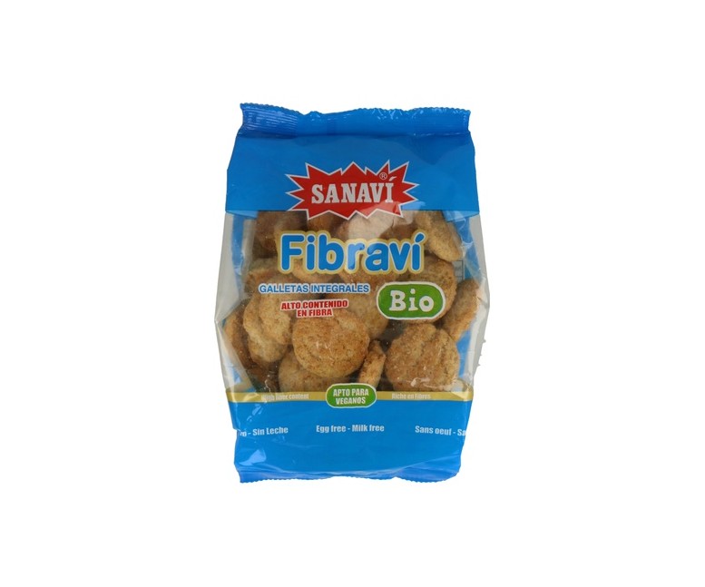 Galletas Fibravi de Coco y Vainilla Bio 300 g Sanavi