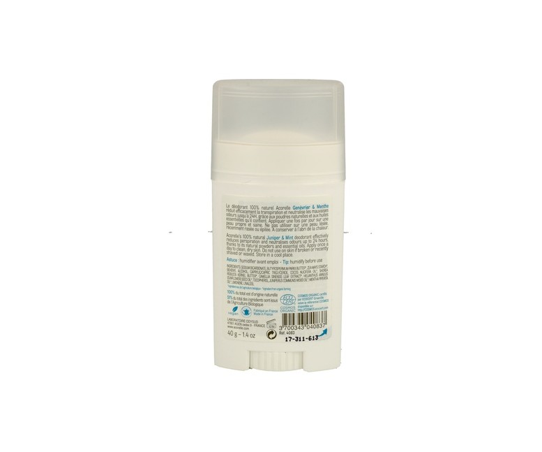Desodorante bálsamo enebro y menta 40 g Acorelle