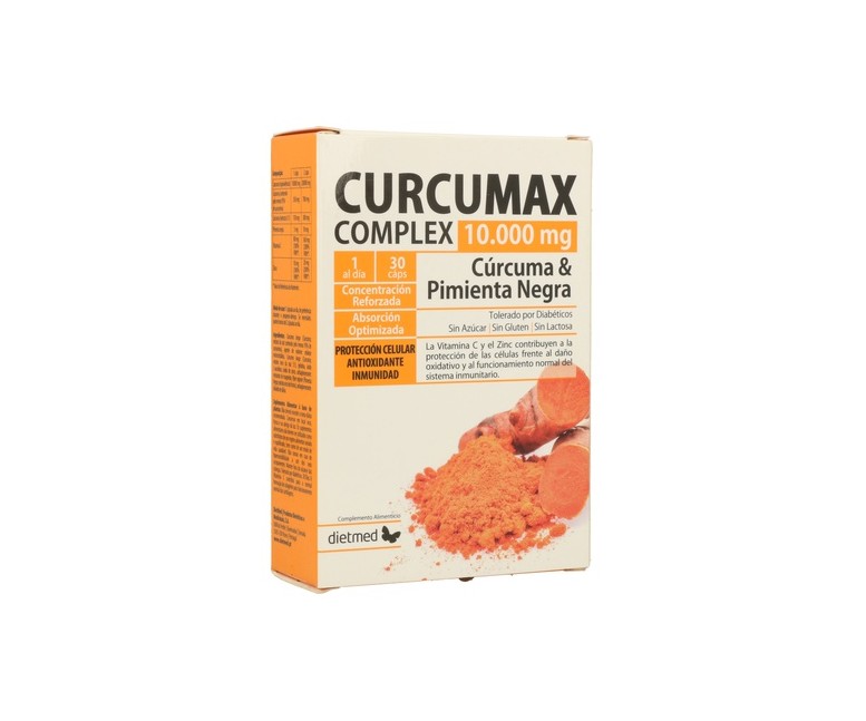 Cúrcumax complex 30 cápsulas de 10000mg Dietmed