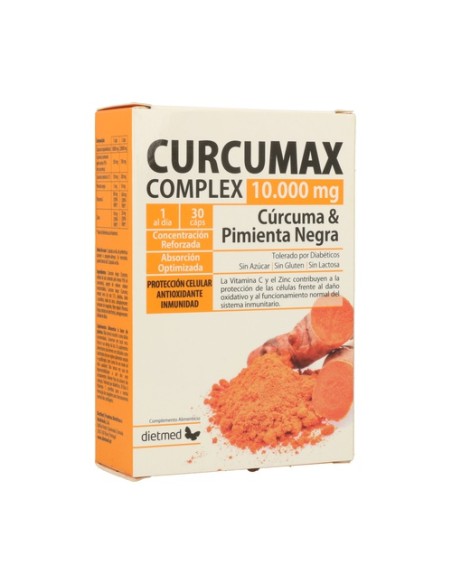 Cúrcumax complex 30 cápsulas de 10000mg Dietmed