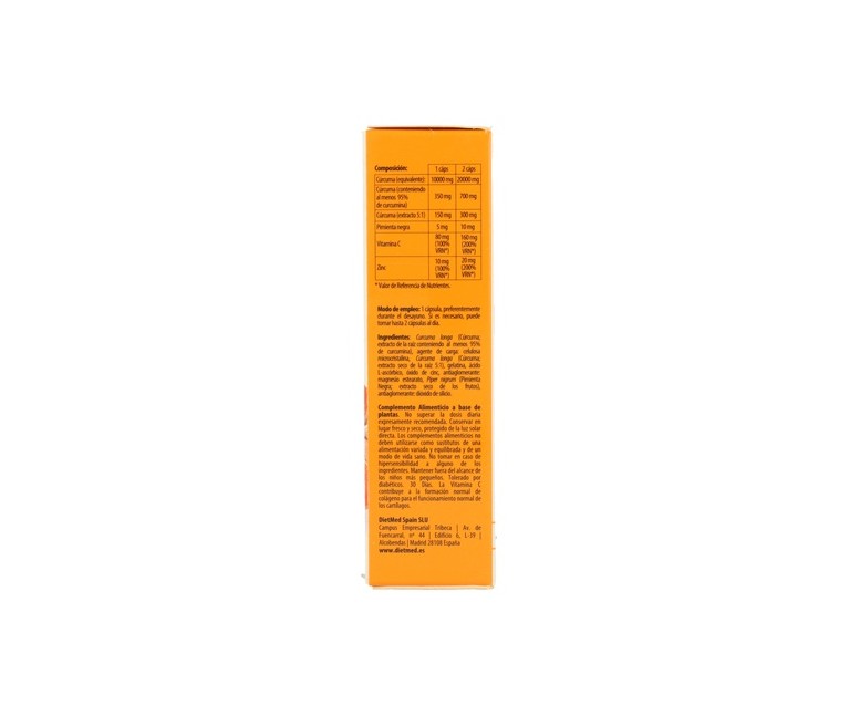 Cúrcumax complex 30 cápsulas de 10000mg Dietmed