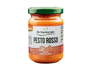 Pesto rosso de tomates secos con pecorino y almendras