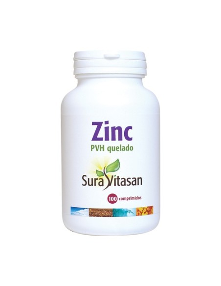 Zinc Pvh Quelado 100 comprimidos de 250 mg Sura Vitasan