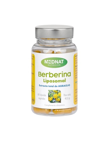 Berberina liposomal regulación glucosa 60 cápsulas vegetales Mednat
