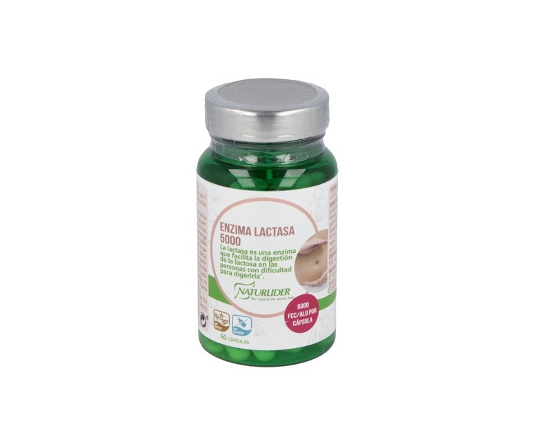 Enzima lactasa 5000 Fcc 60 cápsulas vegetales Naturlider