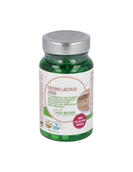 Enzima lactasa 5000 Fcc 60 cápsulas vegetales Naturlider