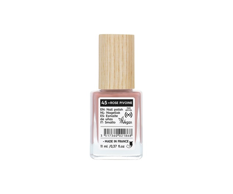 Esmalte uñas 45 rose pivoine 11 ml (Rosa) So'Bio
