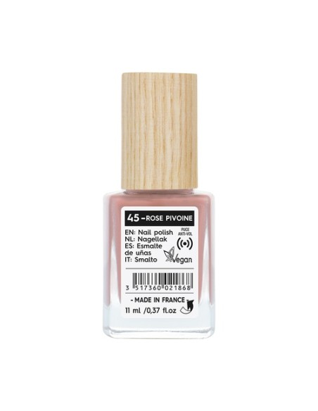 Esmalte uñas 45 rose pivoine 11 ml (Rosa) So'Bio