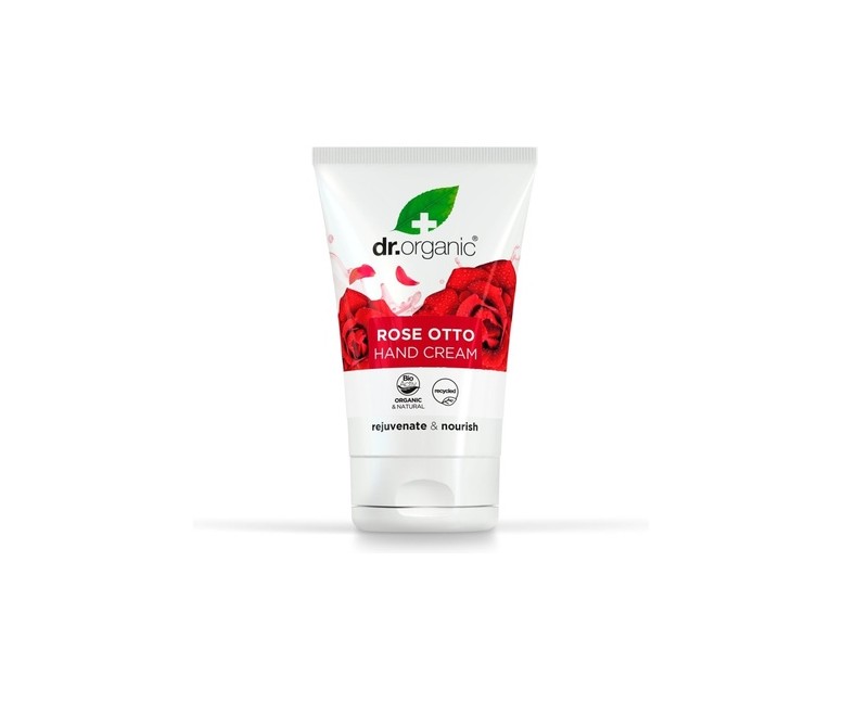 Organic Crema para Manos y Uñas de Rosas 125 ml de crema Dr. Organic