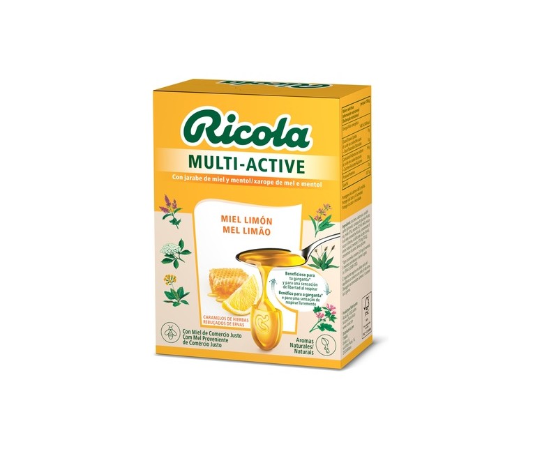 Caramelos multi-active miel y limón 50 g Ricola