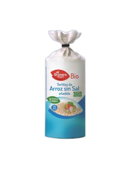 Pack Tortitas de Arroz Sin Sal Añadida Bio 12 unidades de 115 g El Granero Integral
