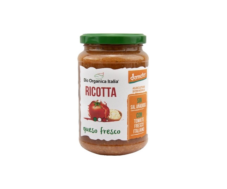 Salsa de tomate con ricotta Bio 350 g Bio Organica Italia