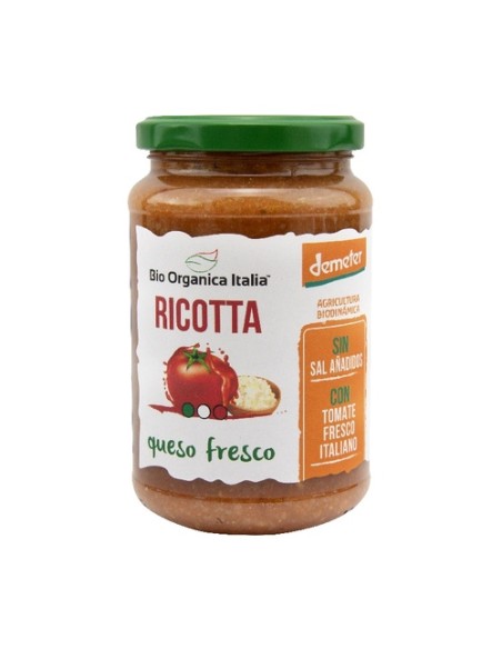 Salsa de tomate con ricotta Bio 350 g Bio Organica Italia