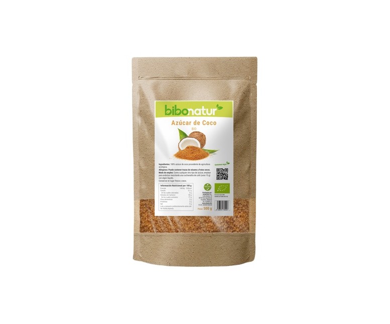 Azúcar de coco Eco 500 g Bibonatur