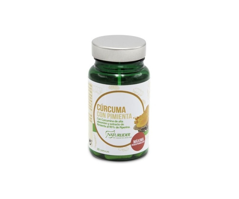 Cúrcuma con pimienta 30 cápsulas Naturlider