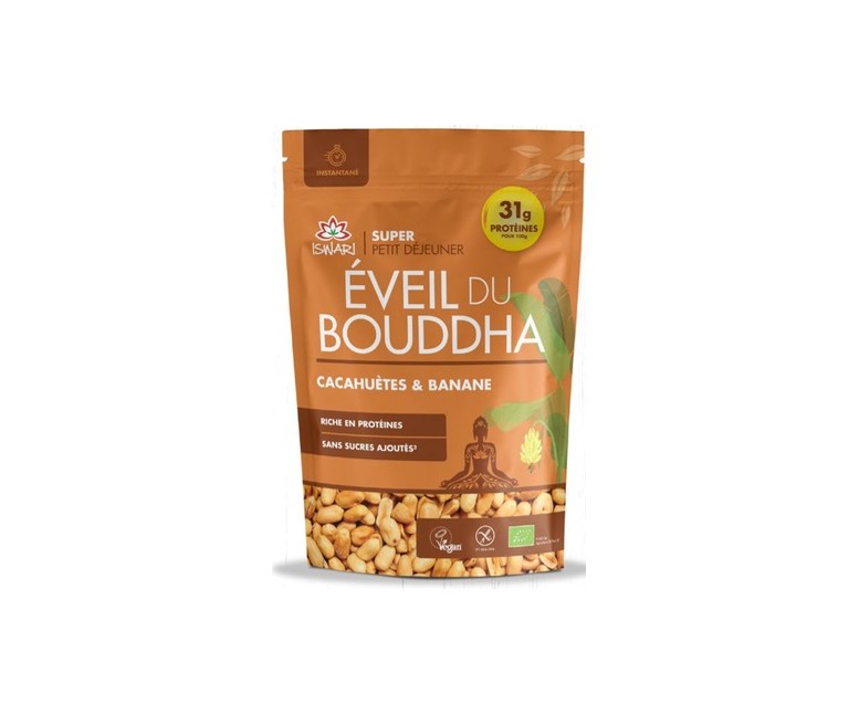 Despertar del Buda Cacahuete y Plátano 360 g de polvo Iswari
