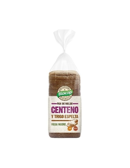 Pan molde centeno y trigo espelta 400 g Biocop