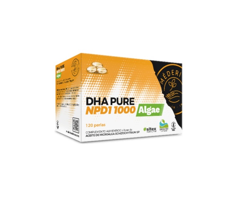 DHA Pure NPD1 1000 Algae 120 perlas de 1530mg Méderi