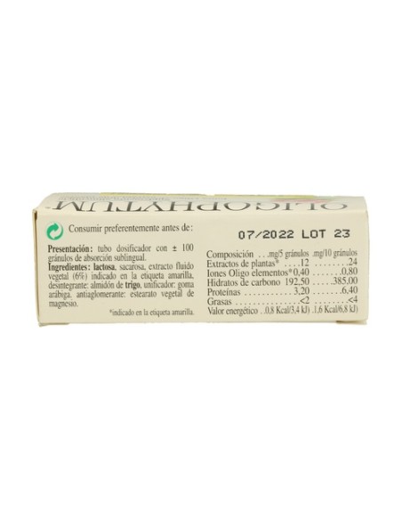 Oligophytum Iodo (H7 IOD) 100 comprimidos sublinguales Holistica