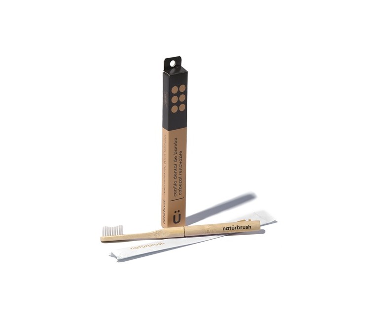 Cepillo de Dientes HeadLess Bambú con Cabezal Natural 1 unidad Naturbrush