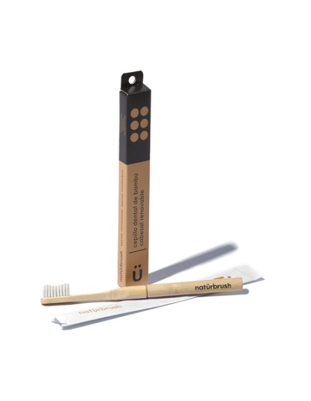 Cepillo de Dientes HeadLess Bambú con Cabezal Natural 1 unidad Naturbrush