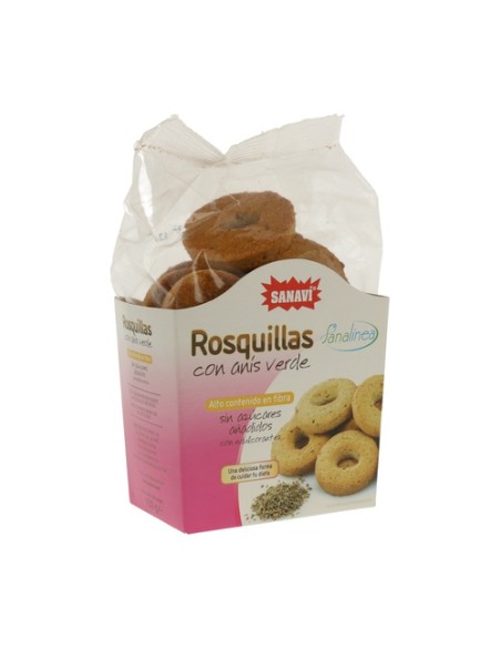 Roscos con Anís Verde sin Azúcar Añadidos - Sanalínea 150 g Sanavi