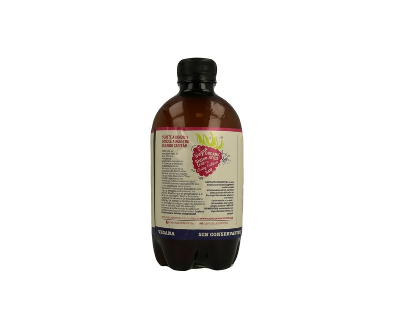 Kombucha té frambuesa Bio 400 ml (Frambuesa) Captain Kombucha