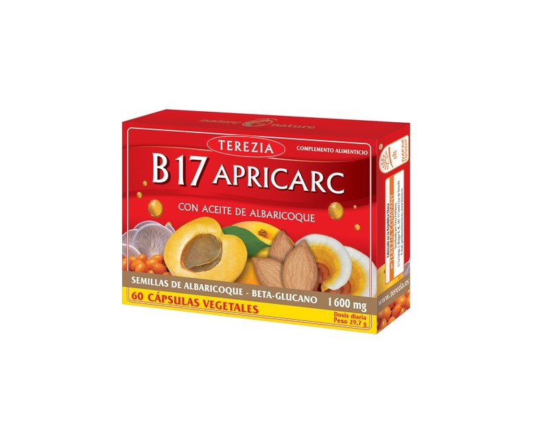 B17 Apricarc con Aceite de Albaricoque 60 cápsulas Terezia Company