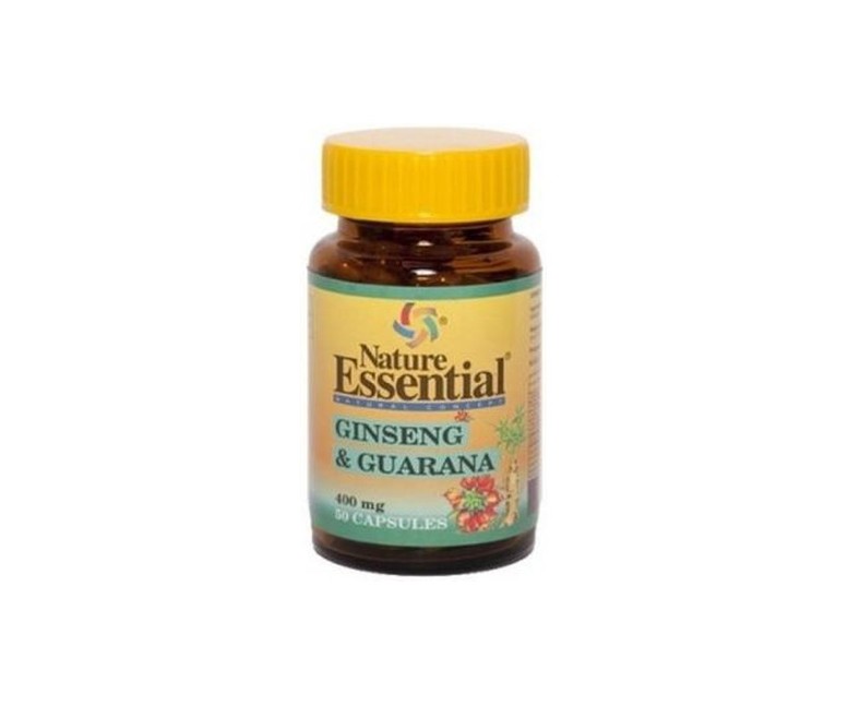 Ginseng y Guarana 50 cápsulas de 400mg Nature essential
