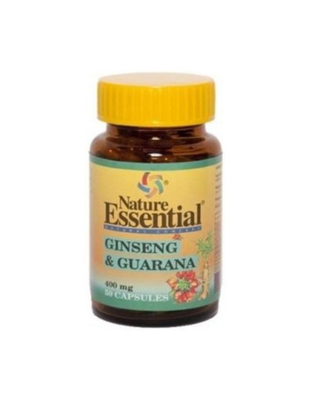 Ginseng y Guarana 50 cápsulas de 400mg Nature essential