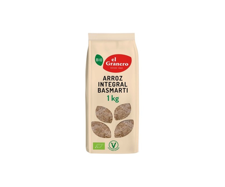 Arroz integral Basmati Bio 1 kg El Granero Integral