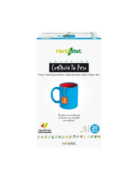 Herbodiet Infusiones Controla Tu Peso 20 bolsitas infusoras Nova Diet