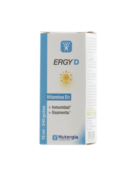 Ergy D vitamina D3 15 ml Nutergia