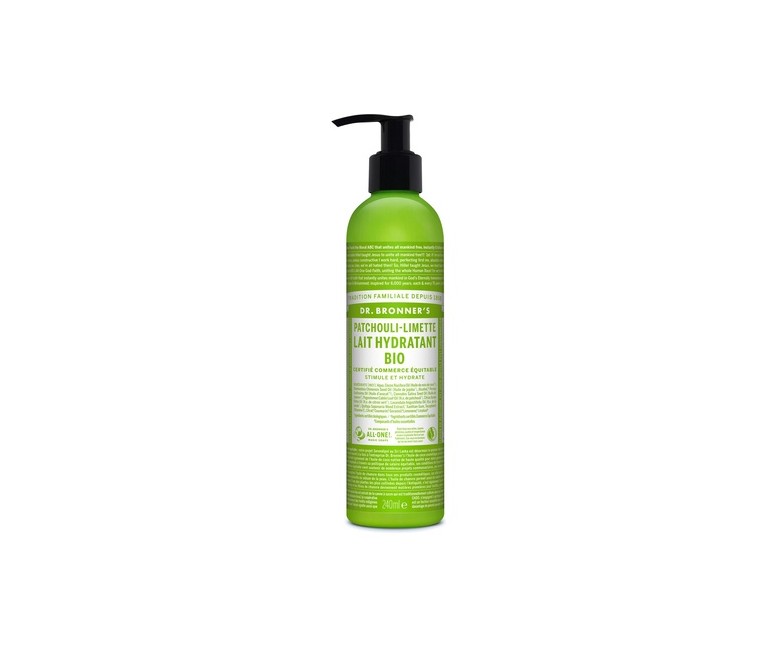 Leche hidratante patchouli (Lait Hydratant patchouli) 240 ml Dr. Bronners
