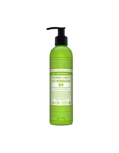 Leche hidratante patchouli (Lait Hydratant patchouli) 240 ml Dr. Bronners