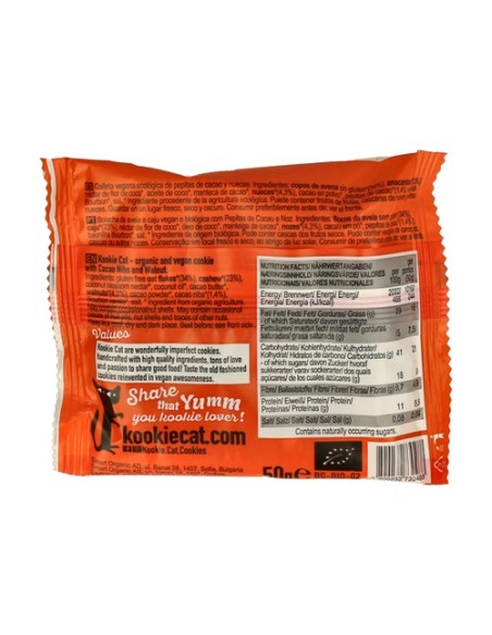 Pepitas de Cacao & Nueces 50 g Kookie Cat