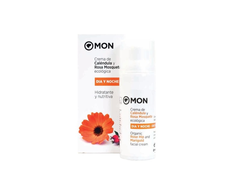 Crema Dia y Noche Caléndula y Rosa Mosqueta 50 ml (Rosa de mosqueta) Mon Deconatur