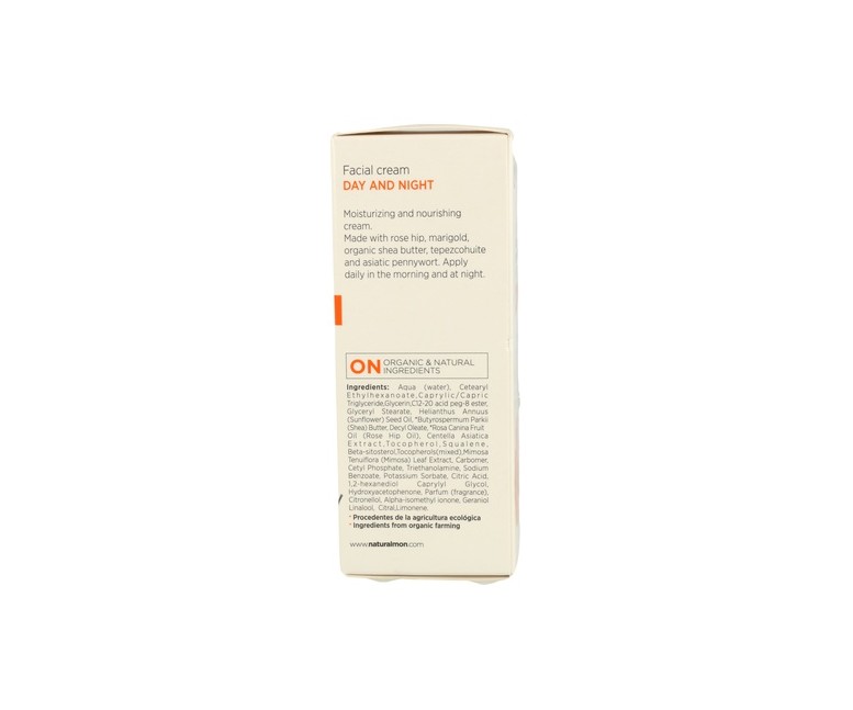 Crema Dia y Noche Caléndula y Rosa Mosqueta 50 ml (Rosa de mosqueta) Mon Deconatur