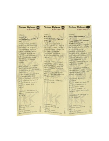 Brocha Biselada Corta Colorete 1 unidad Naturcosmetika