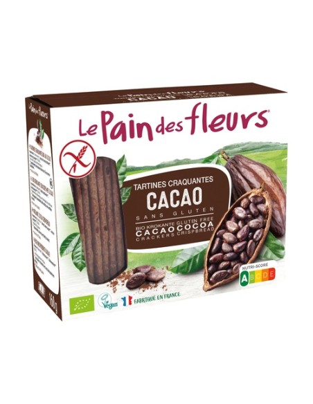 Tostadas Crujientes de Cacao Bio Sin Gluten 160 g Le pain des fleurs