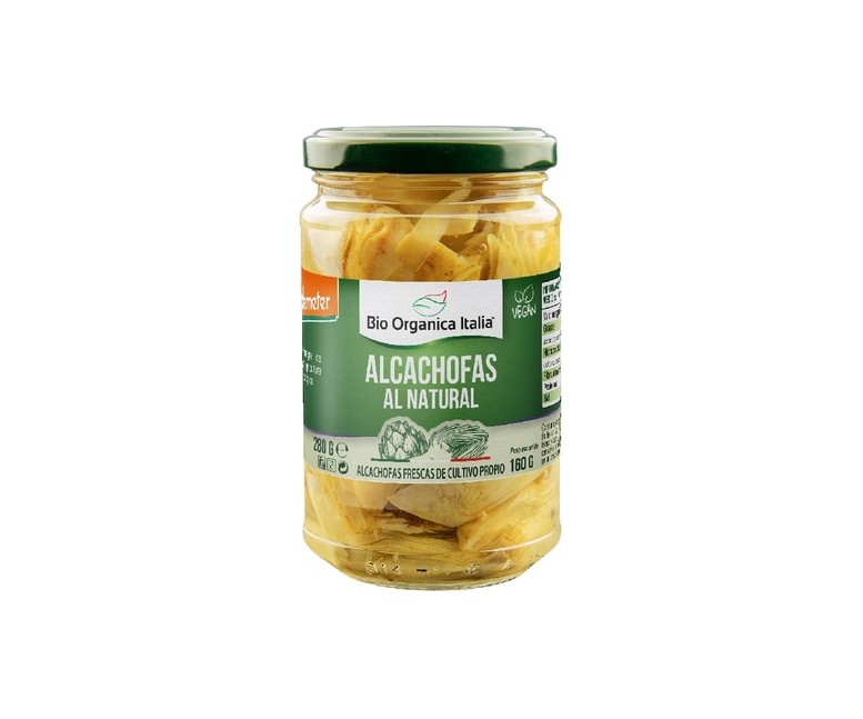Alcachofas al natural 280 g Bio Organica Italia