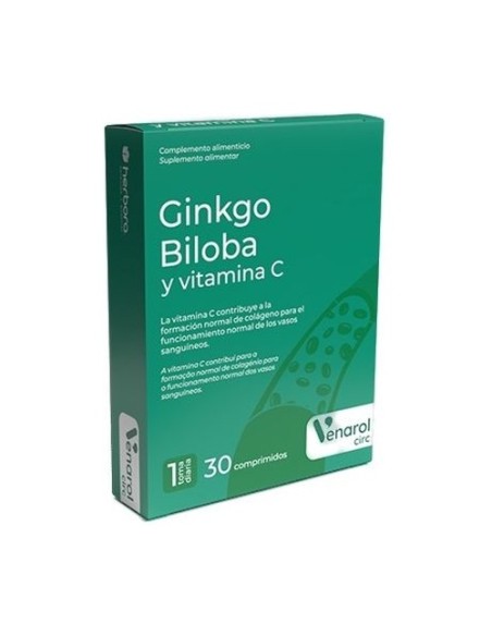 Venarol ginkgo biloba+vitamina C 30 cápsulas Herbora